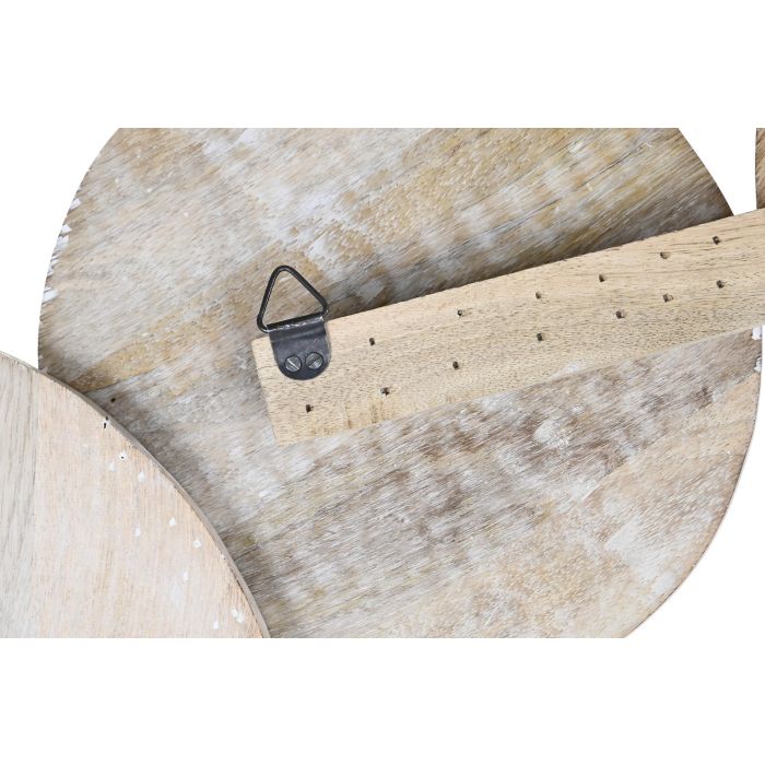 DKD Home Decor Decoracion Pared Indio Blanco Marron Mango 100 x 3 x 62 cm 2