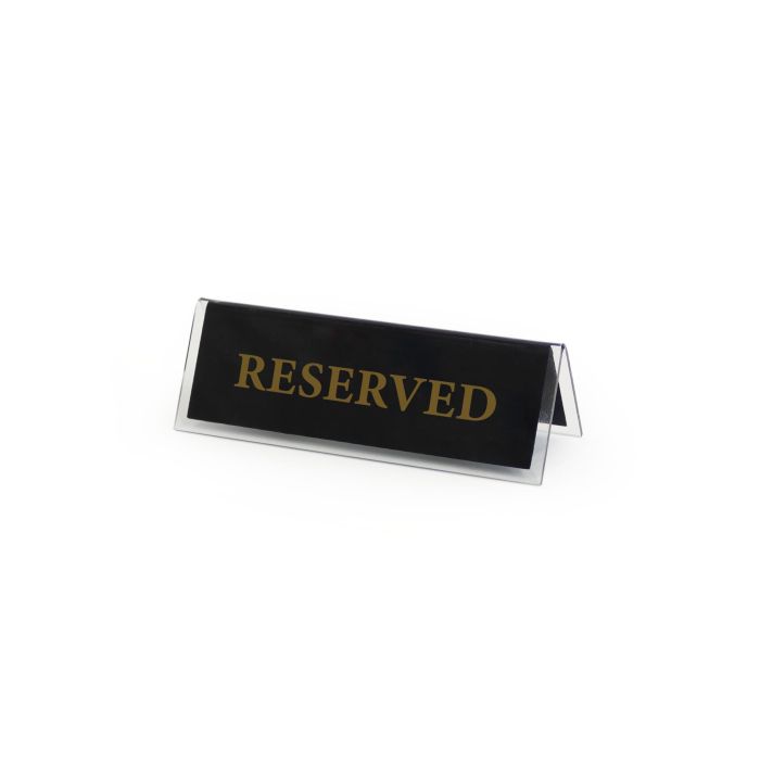 Placa Acrílica Reservado 12x4 cm - My Bar (24 Unidades) 10 Placa Acrílica Reservado 12x4 cm - My Bar (24 Unidades) 10