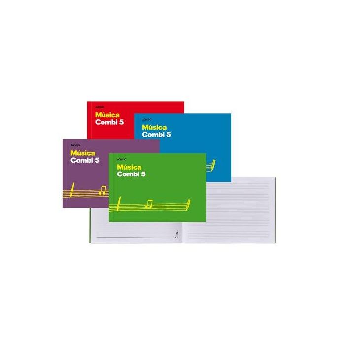 Bloc De Musica Additio Combi 5 Pentagramas 24X17 Y Hojas Microperforadas Apdo.