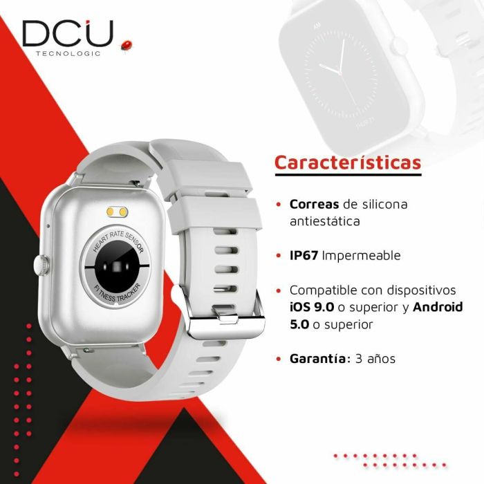 Smartwatch DCU CURVED GLASS PRO 1,83" Gris 2 Smartwatch DCU CURVED GLASS PRO 1,83" Gris 2