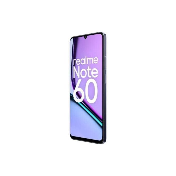 Realme NOTE 60 4-128 BK Smartphone 4GB RAM 128GB Negro, Pantalla 6.74" 90Hz, Batería 5000mAh, Cámara 32MP, Ultra Resistente 3