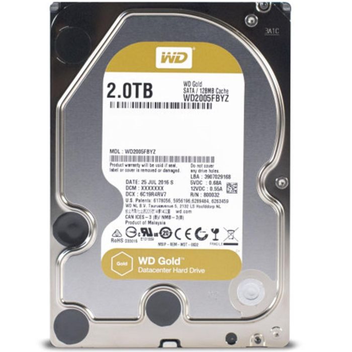 Western Digital Gold 2TB 3.5" SATA III 7200 RPM WD2005FBYZ 2