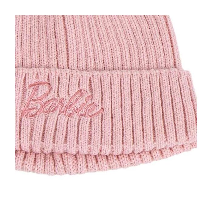 Gorro y Bufanda Barbie Rosa 2