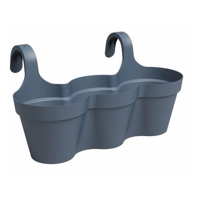Maceta ARTEVASI - CAPRI TRIPLE - Balcón - Azul Pizarra - L54 x P30,5 x H28 cm Maceta ARTEVASI - CAPRI TRIPLE - Balcón - Azul Pizarra - L54 x P30,5 x H28 cm