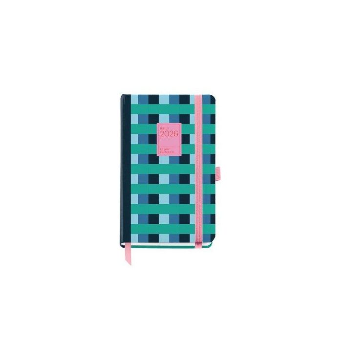 Agenda Anual (2026) Miquelrius Grafica Cosida Tapa Extra Con Goma Passport 90X140 D/P Color Block