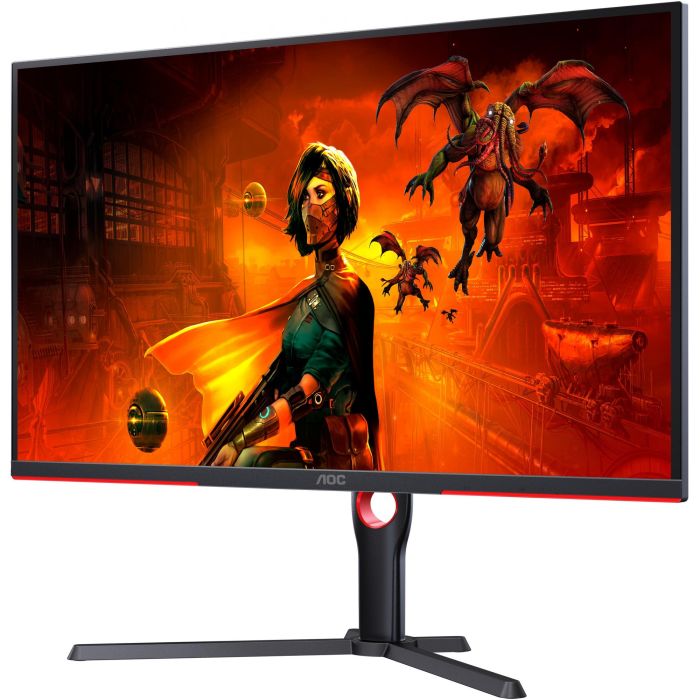 AOC U32G3X Monitor Gaming 32 pulgadas UHD 4K IPS 144Hz 1ms con Adaptive Sync, Altura Regulable, 2 HDMI y 2 DisplayPort, Negro 4