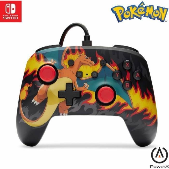 Controlador con cable - POWER A - Nintendo Switch - Charizad Firestorm