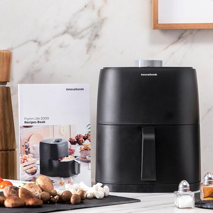 Innovagoods Freidora de aire 2,2L 1200W con cesta antiadherente, temporizador y sistema de aire 360°C V0103713 7 Innovagoods Freidora de aire 2,2L 1200W con cesta antiadherente, temporizador y sistema de aire 360°C V0103713 7