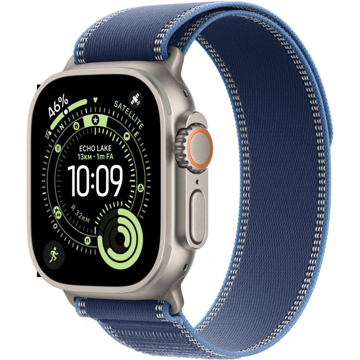 Apple MEWU4QFA Watch Ultra 3 GPS + Cellular 49 mm Caja Titanio Natural Correa Trail Loop Azul/Azul Brillante M/L 0 Apple MEWU4QFA Watch Ultra 3 GPS + Cellular 49 mm Caja Titanio Natural Correa Trail Loop Azul/Azul Brillante M/L 0
