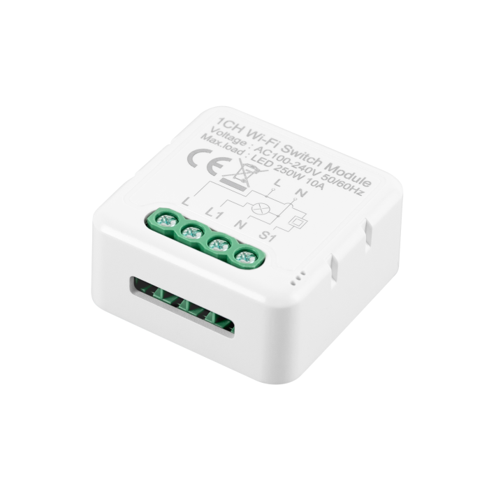Interruptor WiFi Compatible con Interruptor y Pulsador Convencional