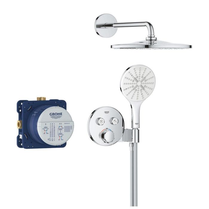Grohe 34877000 Conjunto de Ducha Empotrado con Mezclador Termostático y Todo Tipo de Chorros - Gris 6 Grohe 34877000 Conjunto de Ducha Empotrado con Mezclador Termostático y Todo Tipo de Chorros - Gris 6
