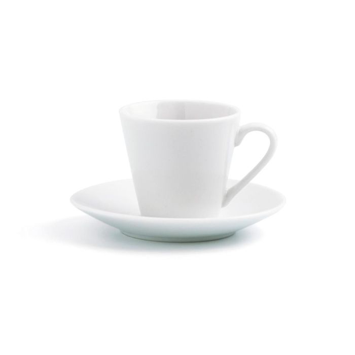 Quid Set 6 Tazas con Plato Porcelana Blanca Renova 9 cL - Apto Lavavajillas y Microondas 1 Quid Set 6 Tazas con Plato Porcelana Blanca Renova 9 cL - Apto Lavavajillas y Microondas 1
