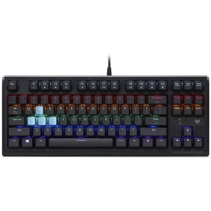 Teclado mecánico para juegos RGB - ACER - Aethon 301 TKL - retroiluminación LED