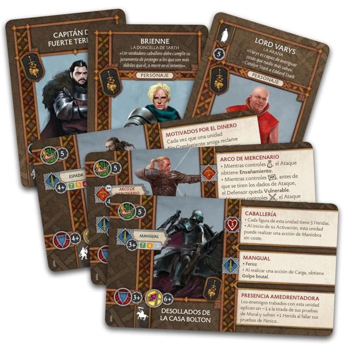 Juegos de Tronos Juego de Mesa Canción de Hielo y Fuego - Edición Revisada Cartas Actualizadas para facciones y modos de juego 1