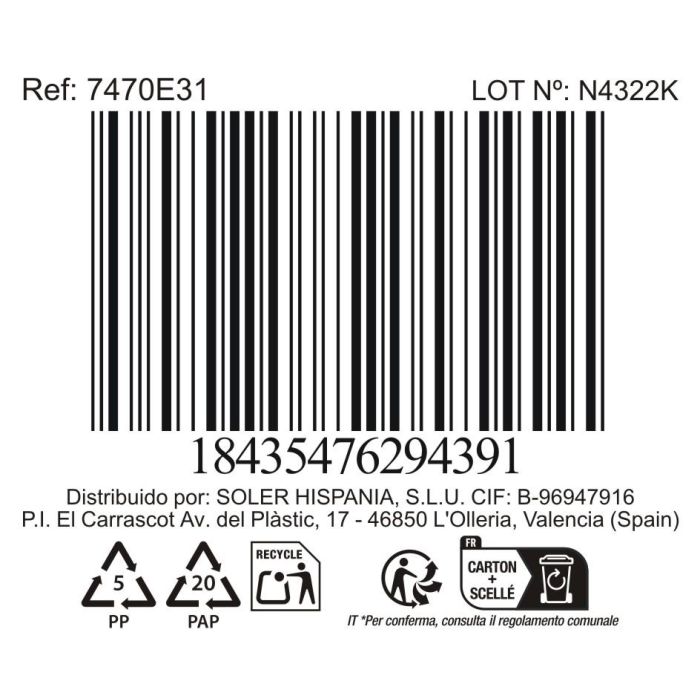 La Mediterranea Mug 230 ml "Black Clay" Md (36 Unidades)