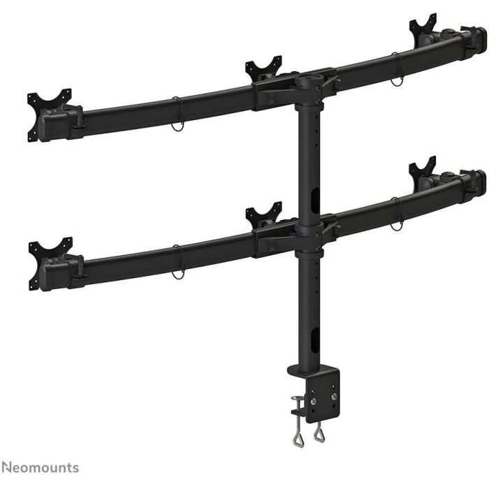 Neomounts FPMA-D700D6 - Soporte de mesa para 6 monitores planos de 19-27" (48,3-68,6 cm) hasta 8 kg/pantalla, negro 7