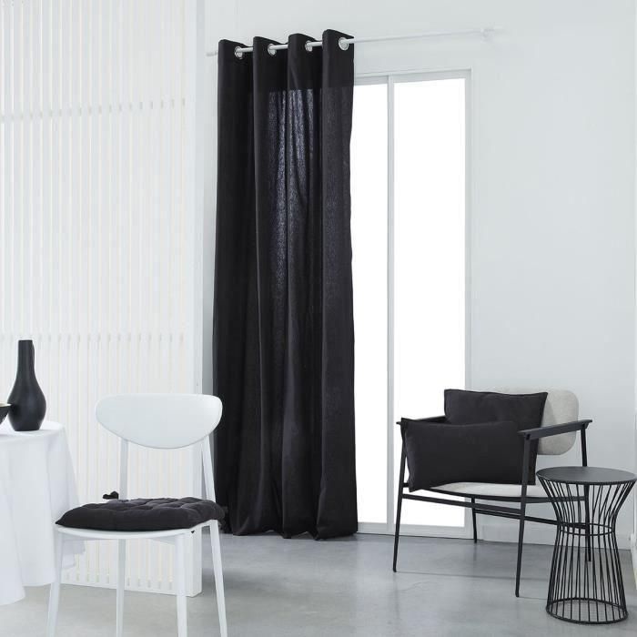 Today 356503 Cortina Esencial con ojales 140x240 cm carbón 1 Today 356503 Cortina Esencial con ojales 140x240 cm carbón 1