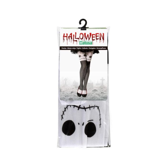 Medias Halloween Esqueleto Rayas Mujer Adulto 1