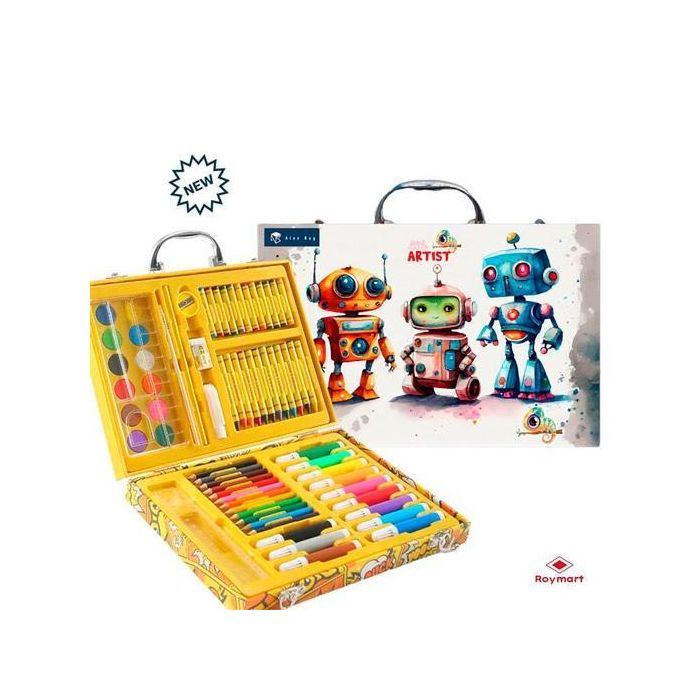 Roymart Set Art Studio Maletín 68 Piezas Three Robots Roymart Set Art Studio Maletín 68 Piezas Three Robots