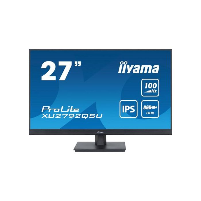 MONITOR IIYA;A 27" PROLITE XU2792QSU-B6, IPS WQHD, 100HZ, 0,4MS, USB, HDMI, DISPLAYPORT, ALT 2x2W, INCLI MONITOR IIYA;A 27" PROLITE XU2792QSU-B6, IPS WQHD, 100HZ, 0,4MS, USB, HDMI, DISPLAYPORT, ALT 2x2W, INCLI