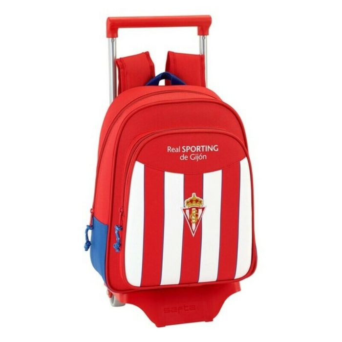 Mochila Escolar con Ruedas 705 Real Sporting de Gijón (27 x 10 x 67 cm) 0 Mochila Escolar con Ruedas 705 Real Sporting de Gijón (27 x 10 x 67 cm) 0