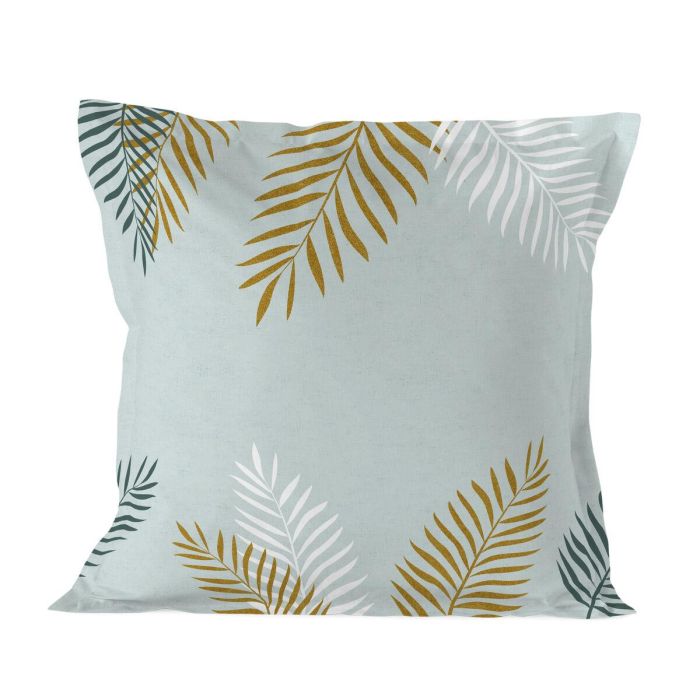 Funda de almohada HappyFriday Blanc Foliage Mint Multicolor 80 x 80 cm