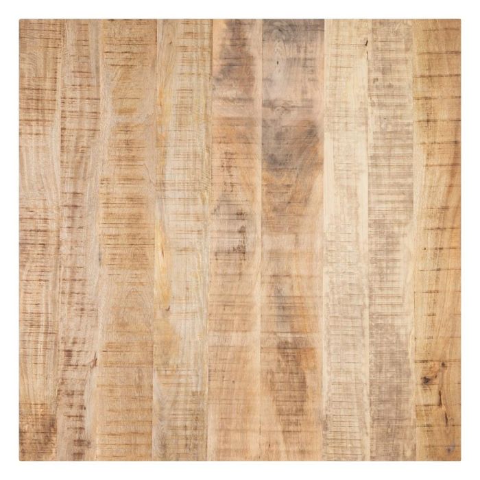 Mesa Comedor Natural-Negro 130 X 130 X 76 cm