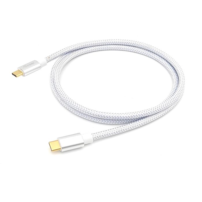 EQUIP 128355 Cable USB-C 3.2 a USB-C Macho Macho 0.5m 10Gbps 100W 5A 4K/60Hz Blanco 1