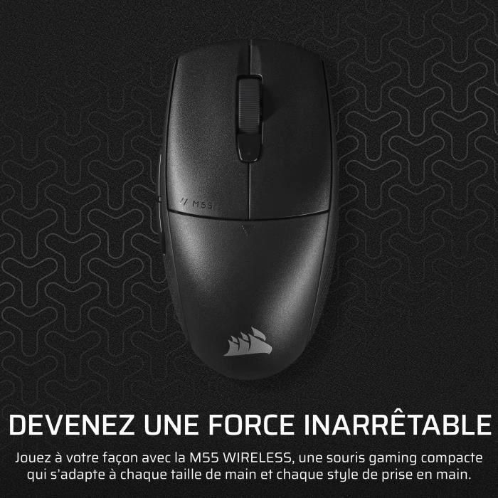 Ratón inalámbrico para juegos - CORSAIR - M55 Wireless - Negro, Simétrico 1 Ratón inalámbrico para juegos - CORSAIR - M55 Wireless - Negro, Simétrico 1