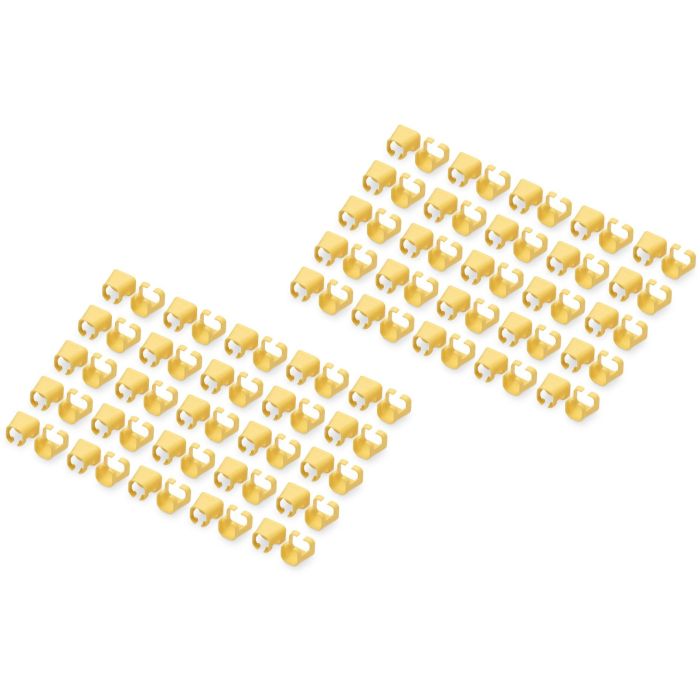 Digitus Clips de Color para Cables de Conexión RJ45, Amarillo PVC, Cat5e/6, Paquete de 100 Unidades 0 Digitus Clips de Color para Cables de Conexión RJ45, Amarillo PVC, Cat5e/6, Paquete de 100 Unidades 0