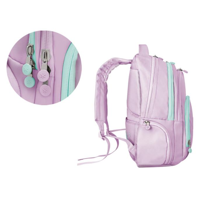 Mochila Antartik Multibolsillo 19 L Compartimento Para Portatil Y Tablet Color Morado 450 X 160 X 300 mm 4