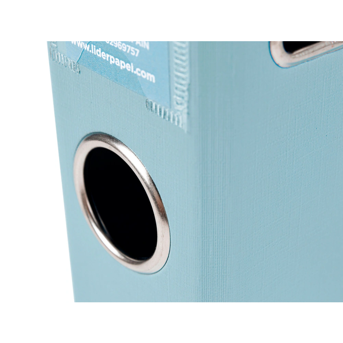 Liderpapel Archivador de Palanca A4 Documenta Forrado PVC con Rado Lomo 52mm Gris Compresor Metálico 5