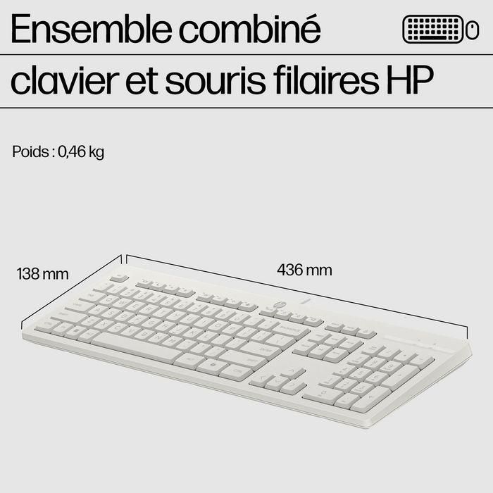 HP Combo Ratón y Teclado 225 Wired - Disposición UK 7