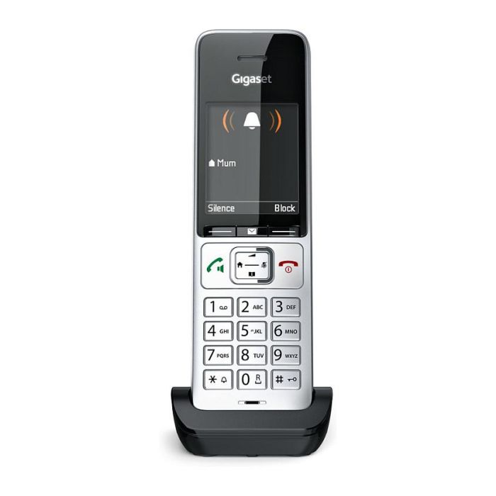 Gigaset COMFORT 500HX Teléfono DECT/analógico Terminal con conexión por cable Altavoz Negro Plata 10