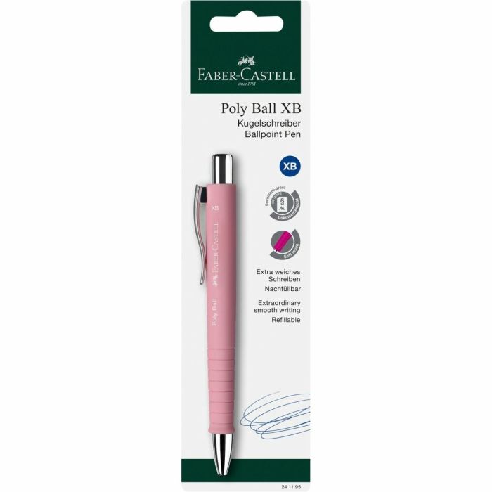 Faber Castell Bolígrafo Poly Ball Xb Recargable Tendencia Rosa Blister 3 Faber Castell Bolígrafo Poly Ball Xb Recargable Tendencia Rosa Blister 3