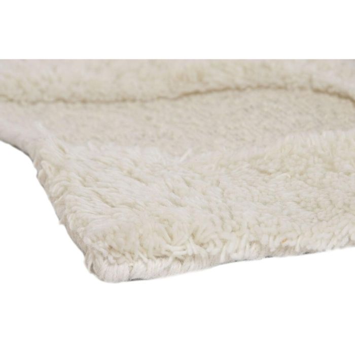 DKD Home Decor Carpets 2c25 Alfombra Boho Crudo Lana Hecho a mano Antideslizante 230 x 160 cm 2