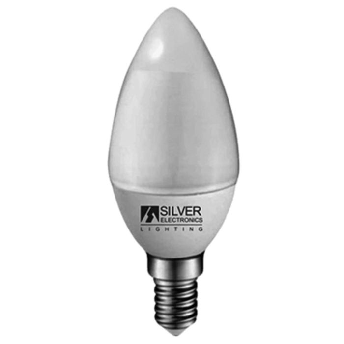 Silver Bombilla Led Eco Vela 5W E14 4000K Luz Neutra