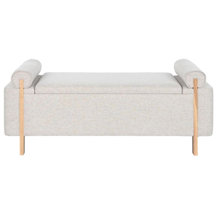 Banqueta Home ESPRIT Beige Dorado Pino 120 x 45 x 50 cm 4