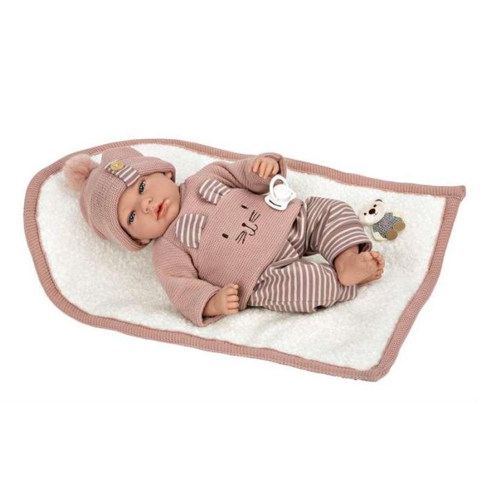 Muñecas Arias Muñeca Elegance Andie con Mantita 40 cm Cuerpo Blando 26