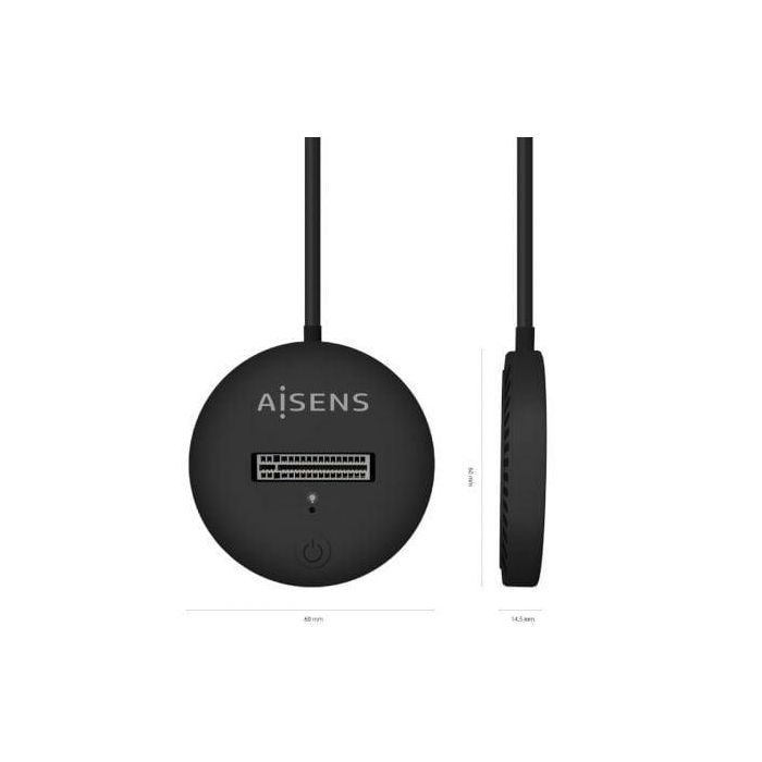AISENS - USB-C DOCK M.2 (NGFF) ASUC-M2D013-BK SATA/NVME A USB3.1 GEN2, NEGRA 2 AISENS - USB-C DOCK M.2 (NGFF) ASUC-M2D013-BK SATA/NVME A USB3.1 GEN2, NEGRA 2