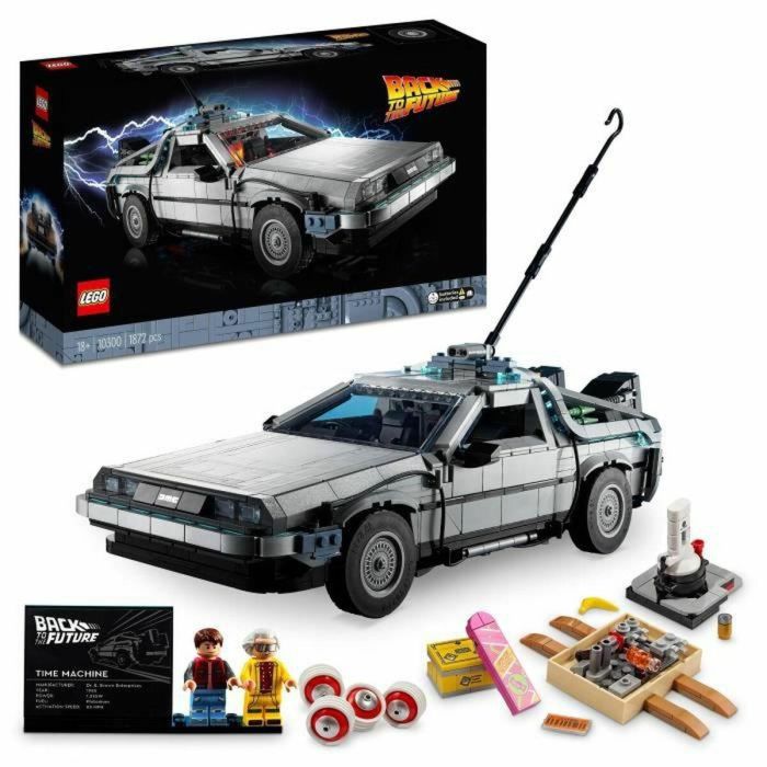 LEGO 10300 Regreso al Futuro Máquina del Tiempo Set de Construcción para Adultos, 3 versiones