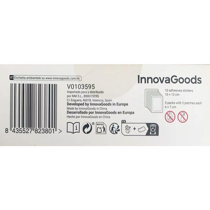 Parches Desintoxicantes para Pies Bamboo InnovaGoods 10 Unidades 17 Parches Desintoxicantes para Pies Bamboo InnovaGoods 10 Unidades 17