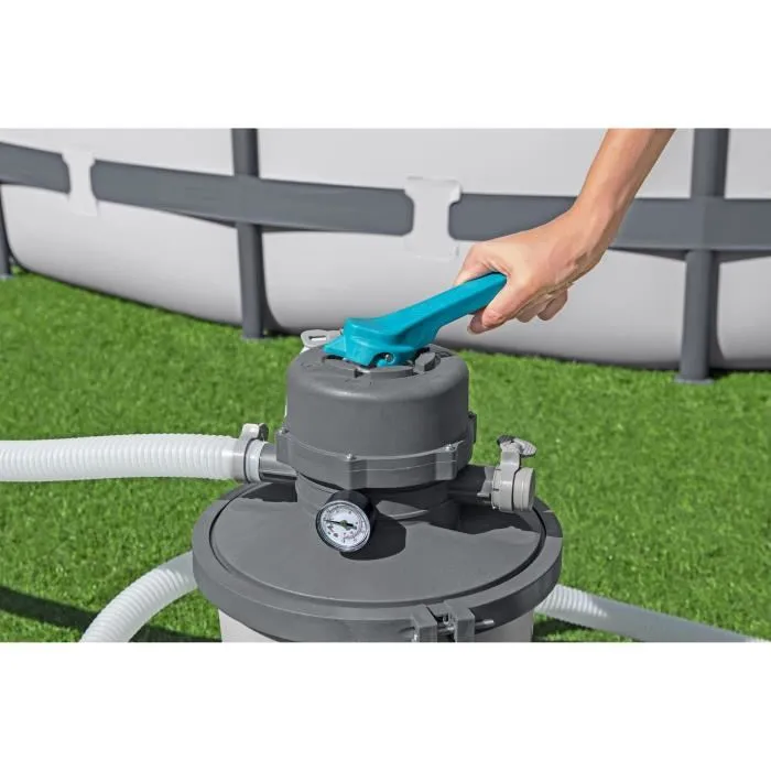 Bestway BES6941607361474 Bomba de Filtración para Piscinas de hasta 18 m³ - 3.596 L/h con Prefiltro 4