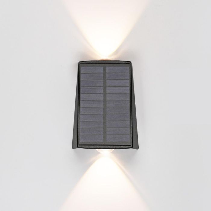 Aplique solar led 100lm 2w 3.000k 2