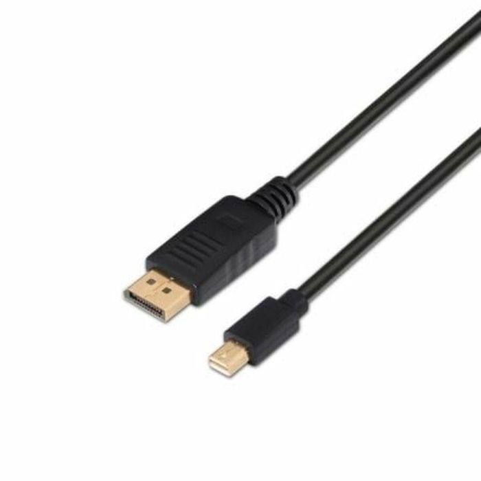 AISENS - CABLE MINI DP A DISPLAYPORT V1.2 4K@60HZ, MDP/M-DP/M, NEGRO, 2.0M