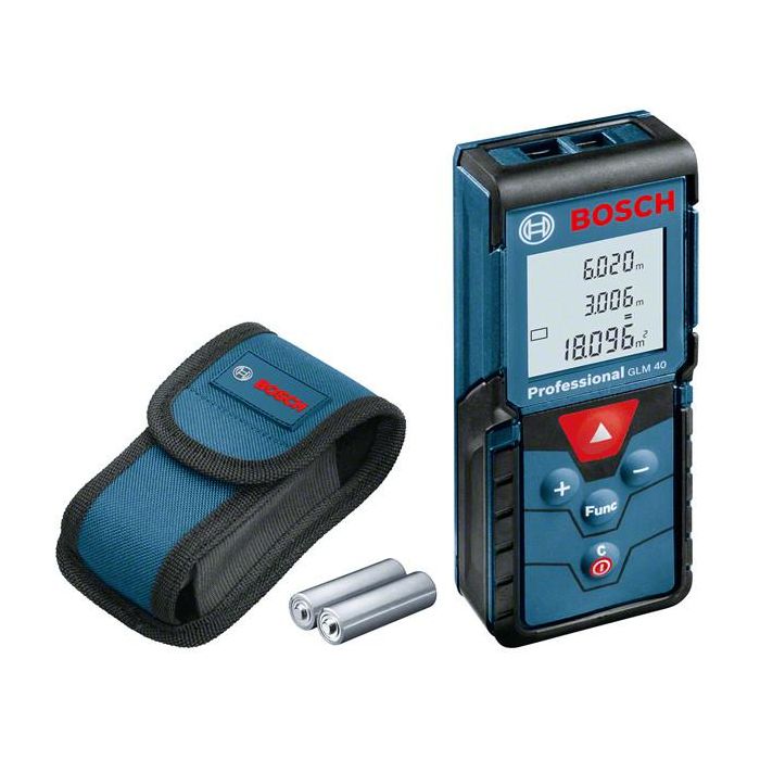 Bosch Professional Telémetro Láser GLM 40 Mide hasta 40m Profesional IP54