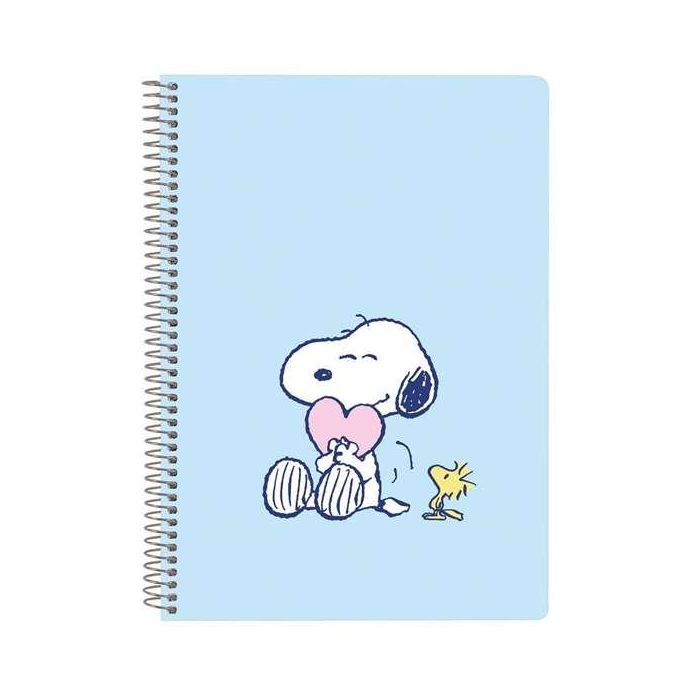 Safta Cuaderno Espiral Cuarto Tapa Extradura 80 Hojas Cuadro 4 mm 60 gr Snoopy Love 0 Safta Cuaderno Espiral Cuarto Tapa Extradura 80 Hojas Cuadro 4 mm 60 gr Snoopy Love 0