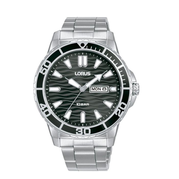 Reloj Hombre Lorus RH355AX9 Negro Plateado Reloj Hombre Lorus RH355AX9 Negro Plateado