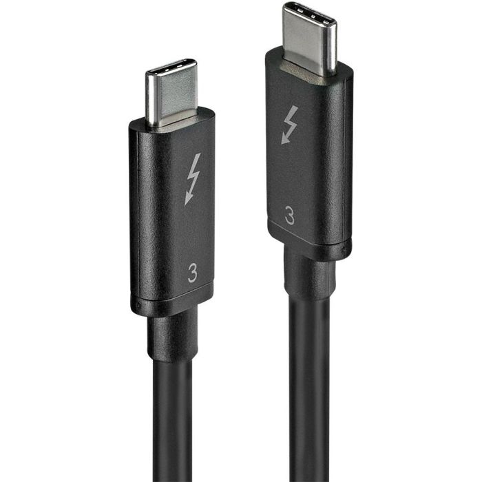 Lindy Cable Thunderbolt 3 Pasivo 0.5m - Conexión Rápida y Versátil para Datos, Vídeo y Energía 0 Lindy Cable Thunderbolt 3 Pasivo 0.5m - Conexión Rápida y Versátil para Datos, Vídeo y Energía 0