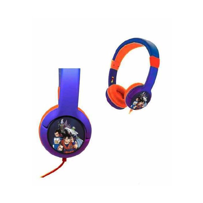 Madcow entertainment Auriculares Dragon Ball Super Goku Beerus - Ajustables, 85dB, 1.2m cable